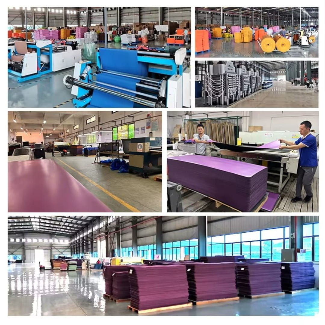 Yoga mat production process