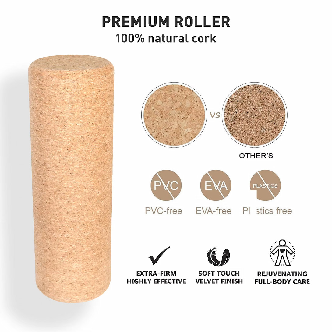 Sustainable Fitness Cork Roller Manufacturer