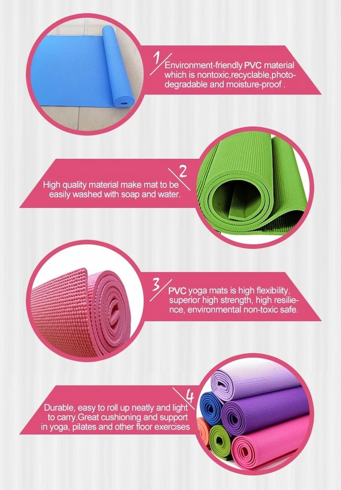 Thick Cushioned Fitness Yoga Mat