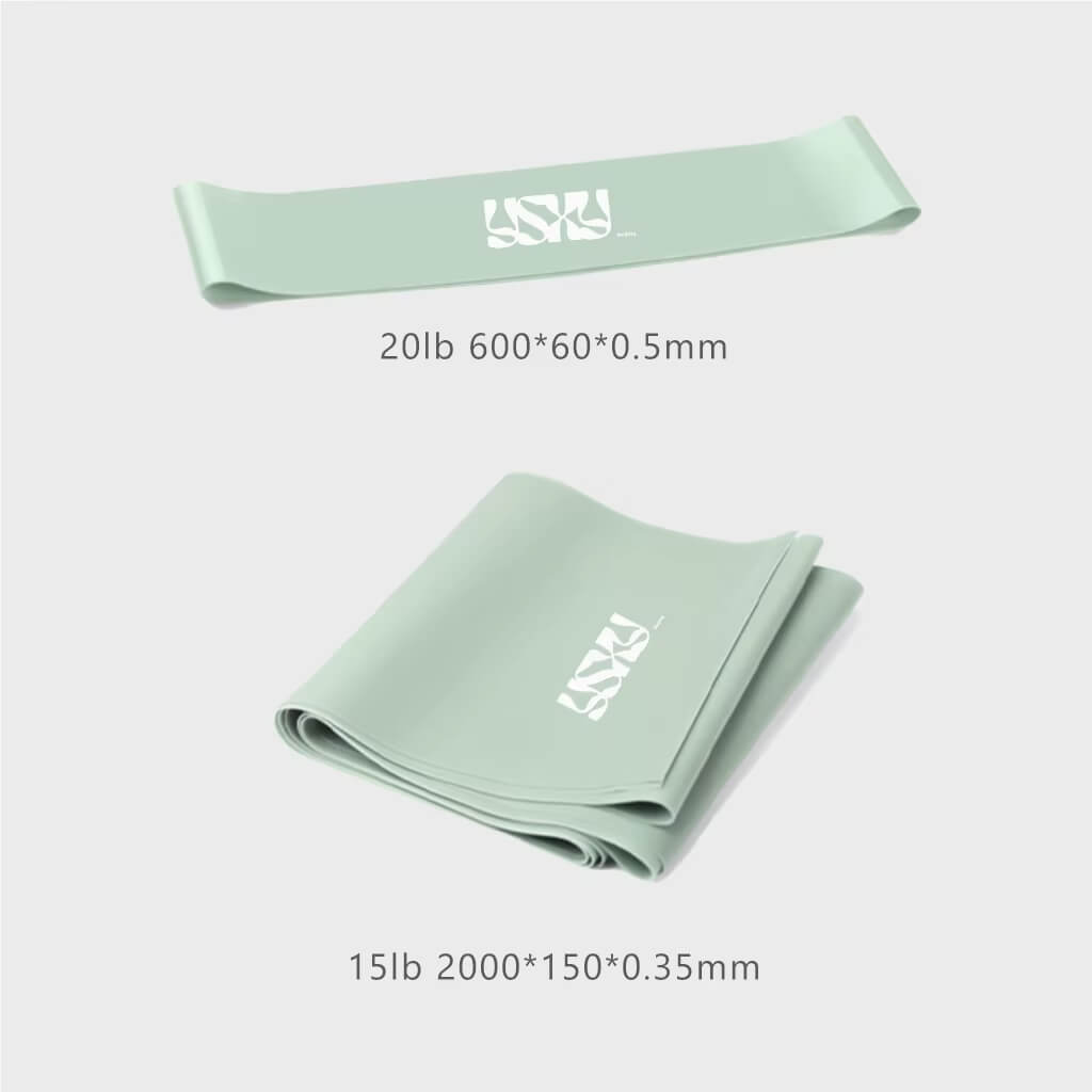Custom Printed Latex Flat Resistance Band Set